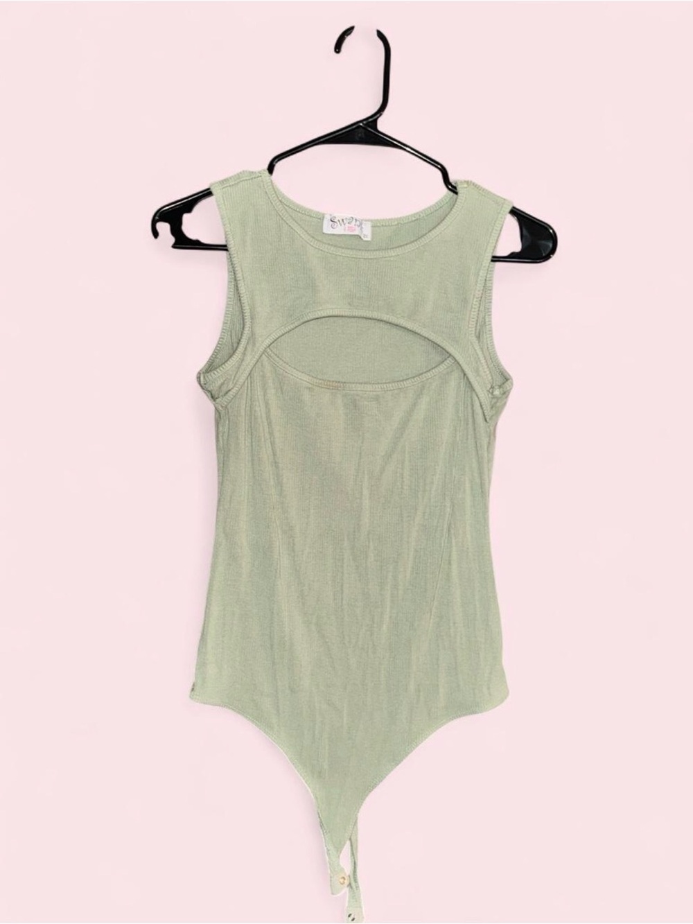 Women’s Sage Green One-Piece Bodysuit